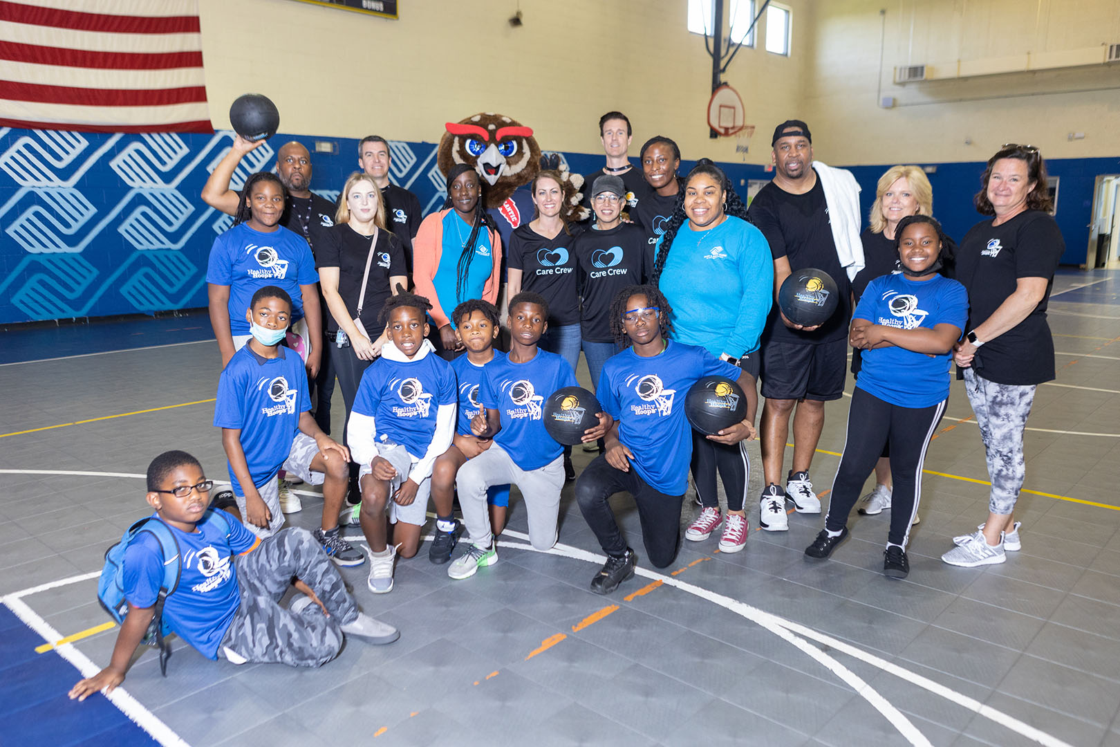 AmeriHealth Caritas Partnership staff joined volunteers from the AmeriHealth Caritas Florida Care Crew and the community to hold five Healthy Hoops events in Palm Beach County, including this one at Delray Beach Boys & Girls Club on June 13.